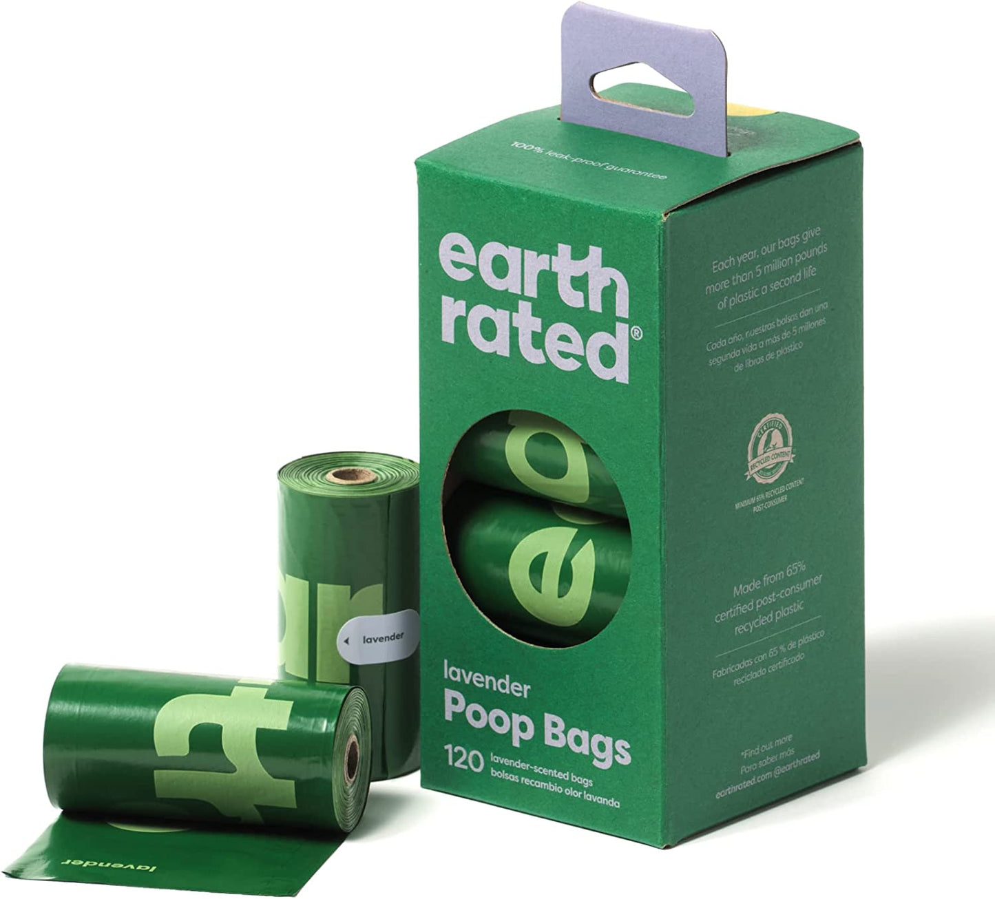 Leak-Proof Lavender Scented Dog Poo Bags - Extra Thick Waste Bag Refill Rolls - 270 Count