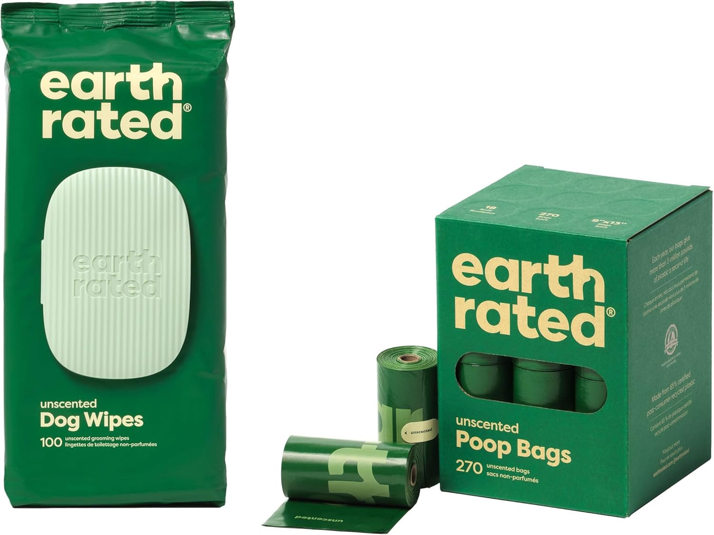Leak-Proof Lavender Scented Dog Poo Bags - Extra Thick Waste Bag Refill Rolls - 270 Count