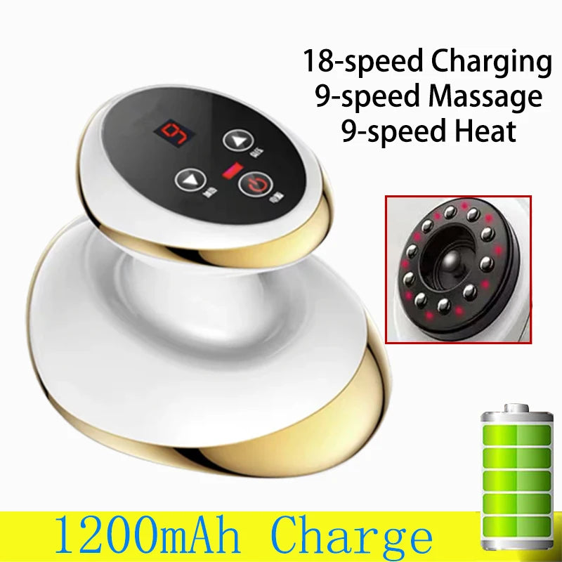 Ultimate Home Electric Gua Sha & Cupping Massage Set - Suction Cup Body Massager for Fat Burning & Anti-Cellulite Treatment