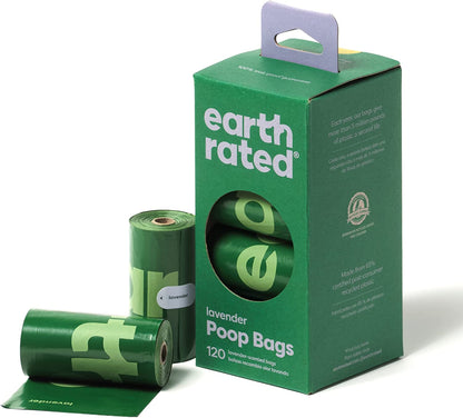 Leak-Proof Lavender Scented Dog Poo Bags - Extra Thick Waste Bag Refill Rolls - 270 Count