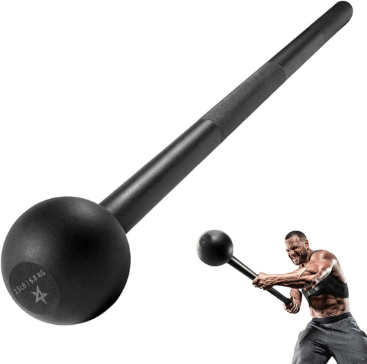 Elevate Your Strength Training with Our Versatile Steel Mace Bell - Perfect for Full Body Workouts, Rehabilitation, and Stretching! Available in 5 to 30 Lbs for All Fitness Levels!