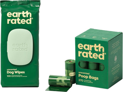 Leak-Proof Lavender Scented Dog Poo Bags - Extra Thick Waste Bag Refill Rolls - 270 Count
